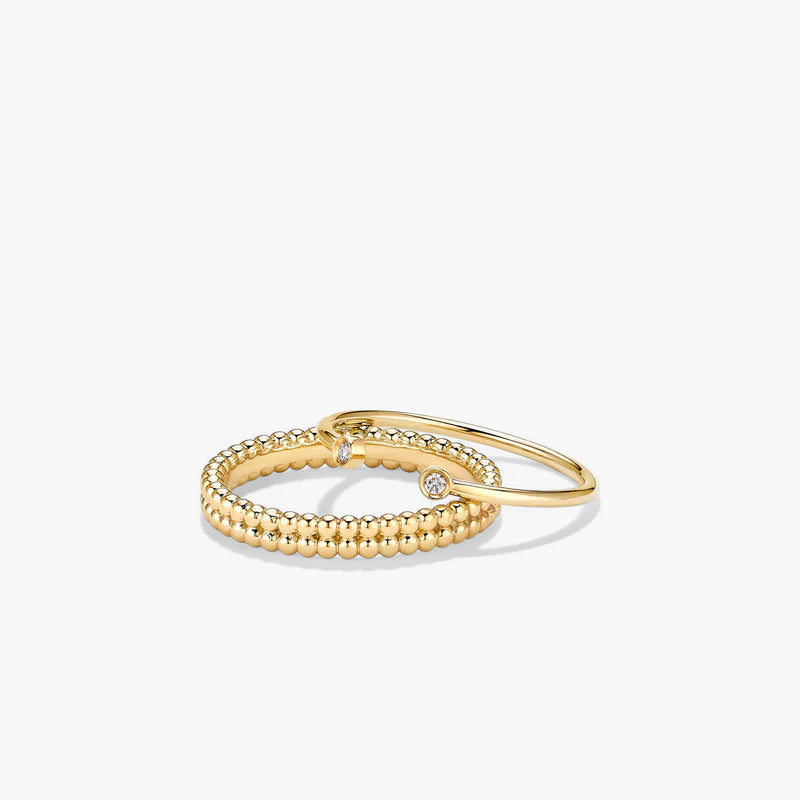 NORTHWA Duo Beaded Stacker Ring