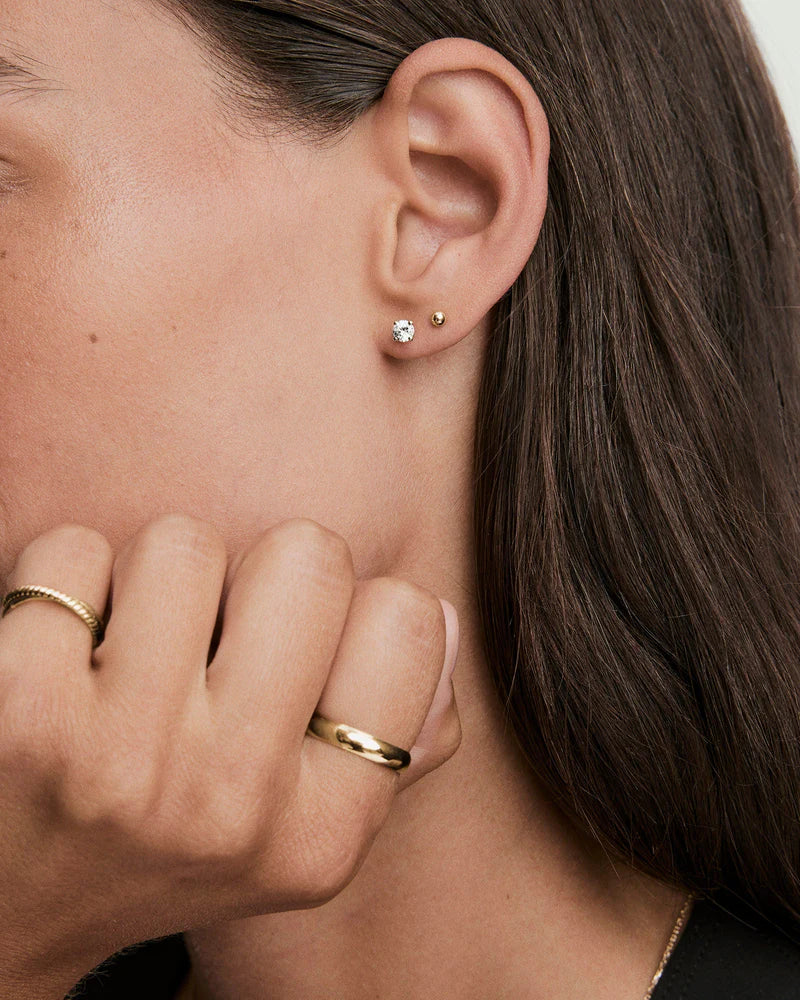 NORTHWA Round Lab Grown Sapphire Studs