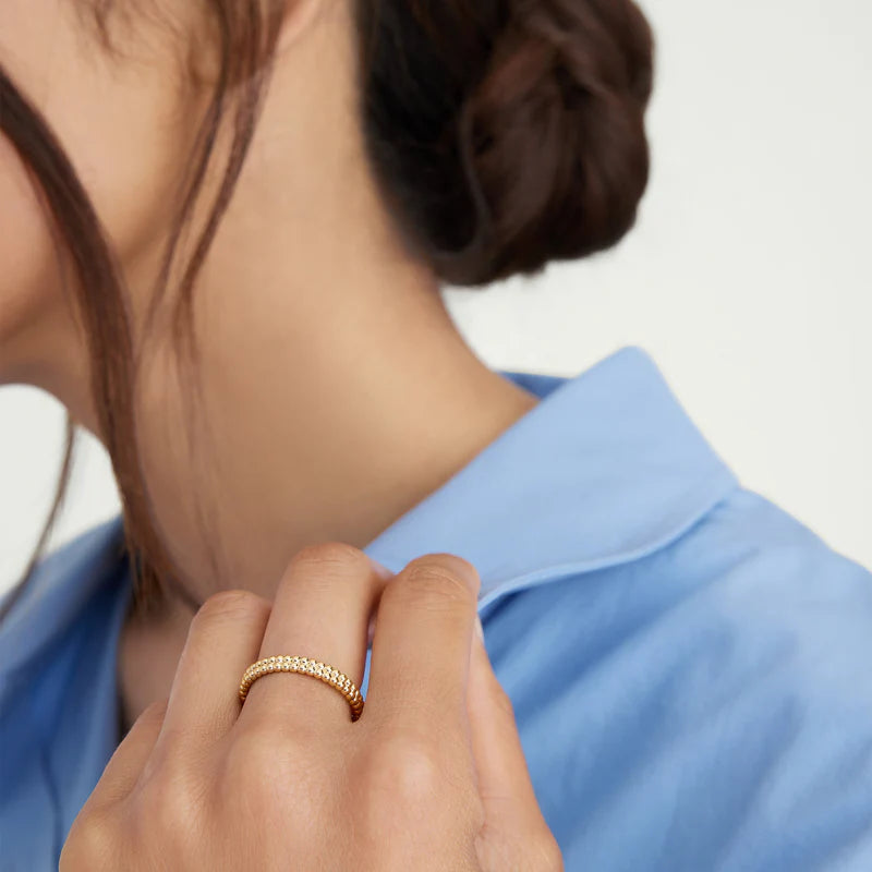 NORTHWA Duo Beaded Stacker Ring
